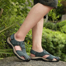Lade das Bild in den Galerie-Viewer, Tacocood Sommer Sandalen Männer Echtes Leder Casual Schuhe