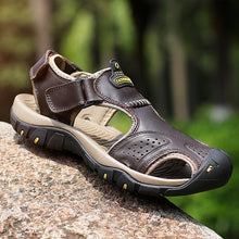 Lade das Bild in den Galerie-Viewer, Tacocood Sommer Sandalen Männer Echtes Leder Casual Schuhe