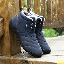 Lade das Bild in den Galerie-Viewer, Tacocood Herren Damen Winterschuhe Warm Gefüttert Winter Stiefel Kurz Schnür Boots Schneestiefel Outdoor Freizeit Schuhe