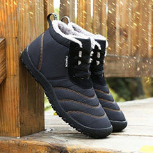 Lade das Bild in den Galerie-Viewer, Tacocood Herren Damen Winterschuhe Warm Gefüttert Winter Stiefel Kurz Schnür Boots Schneestiefel Outdoor Freizeit Schuhe