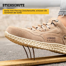 Lade das Bild in den Galerie-Viewer, Tacocood Anti-Smashing und Anti-Piercing Stahl Zehen bequeme Leder Sicherheitsschuhe