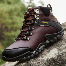 Lade das Bild in den Galerie-Viewer, Tacocood Warme Schneeschuhe im Winter im Freien High-Top wasserdichte Baumwollstiefel