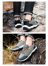 Lade das Bild in den Galerie-Viewer, Men Sports Casual Wearable Hiking Sneakers Male Non-slip Running Quality Leather Shoes