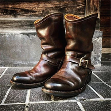 Lade das Bild in den Galerie-Viewer, Men's Genuine Leather Engineer Boots

