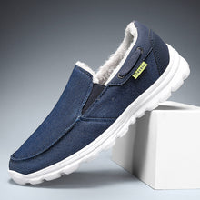 Lade das Bild in den Galerie-Viewer, Tacocood Bequeme und warme Herrenschuhe aus Winter-Canvas und Samt
