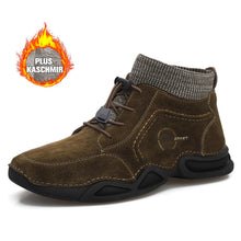 Lade das Bild in den Galerie-Viewer, Tacocood 2021 neue lässige Herren warme Lederstiefel
