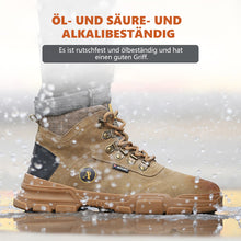 Lade das Bild in den Galerie-Viewer, Tacocood High-Top-Sicherheitsschuhe aus Leder gegen Stöße und Stiche
