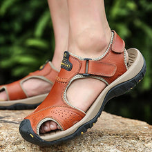Lade das Bild in den Galerie-Viewer, Tacocood Sommer Sandalen Männer Echtes Leder Casual Schuhe
