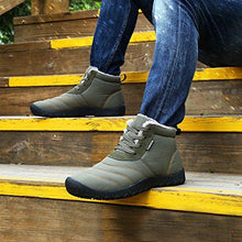 Lade das Bild in den Galerie-Viewer, Tacocood Herren Damen Winterschuhe Warm Gefüttert Winter Stiefel Kurz Schnür Boots Schneestiefel Outdoor Freizeit Schuhe
