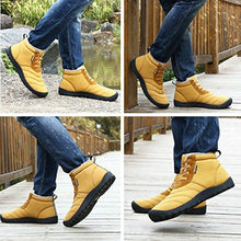 Lade das Bild in den Galerie-Viewer, Tacocood Herren Damen Winterschuhe Warm Gefüttert Winter Stiefel Kurz Schnür Boots Schneestiefel Outdoor Freizeit Schuhe

