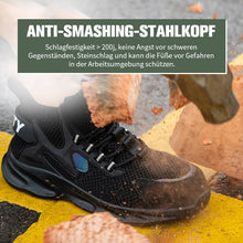 Lade das Bild in den Galerie-Viewer, Tacocood PU-weiche Sohle atmungsaktive Mesh-Anti-Smash-Sicherheitsschuhe
