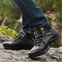 Lade das Bild in den Galerie-Viewer, Tacocood Warme Schneeschuhe im Winter im Freien High-Top wasserdichte Baumwollstiefel
