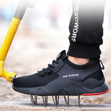 Lade das Bild in den Galerie-Viewer, Tacocood Männer der Arbeit Sicherheits Schuhe Atmungsaktiv Leichte Sommer männer  36-50 Sport Schuhe
