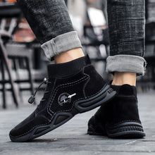 Lade das Bild in den Galerie-Viewer, Tacocood 2021 neue lässige Herren warme Lederstiefel
