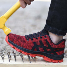 Lade das Bild in den Galerie-Viewer, Tacocood casual atmungsaktive sommer mesh stahl kappe kappen arbeit sicherheit schuhe  36-50
