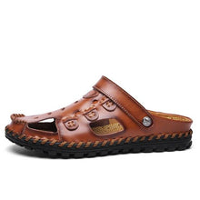 Lade das Bild in den Galerie-Viewer, Tacocood Sommer Echtem Leder Sandalen männer Casual Schuhe
