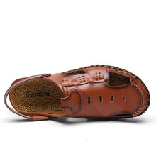 Lade das Bild in den Galerie-Viewer, Tacocood Sommer Echtem Leder Sandalen männer Casual Schuhe
